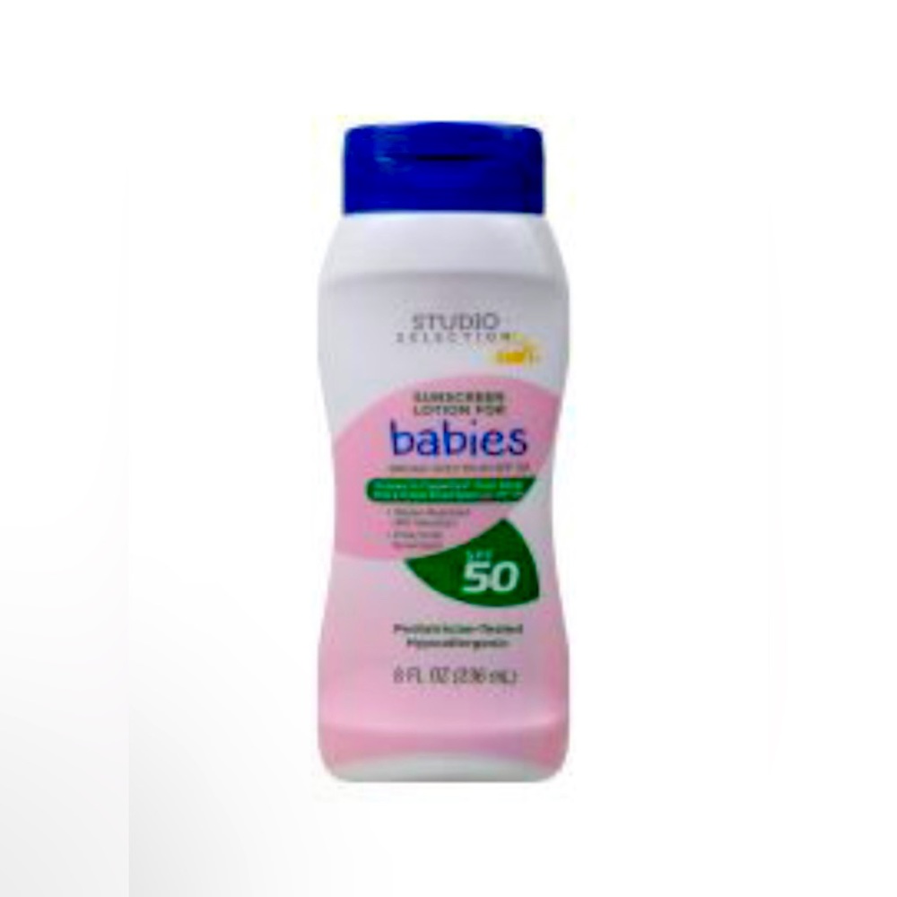 NEW Studio Selection SPF50 Sunscreen Babies Lotion - 8oz Cream Sun Protection